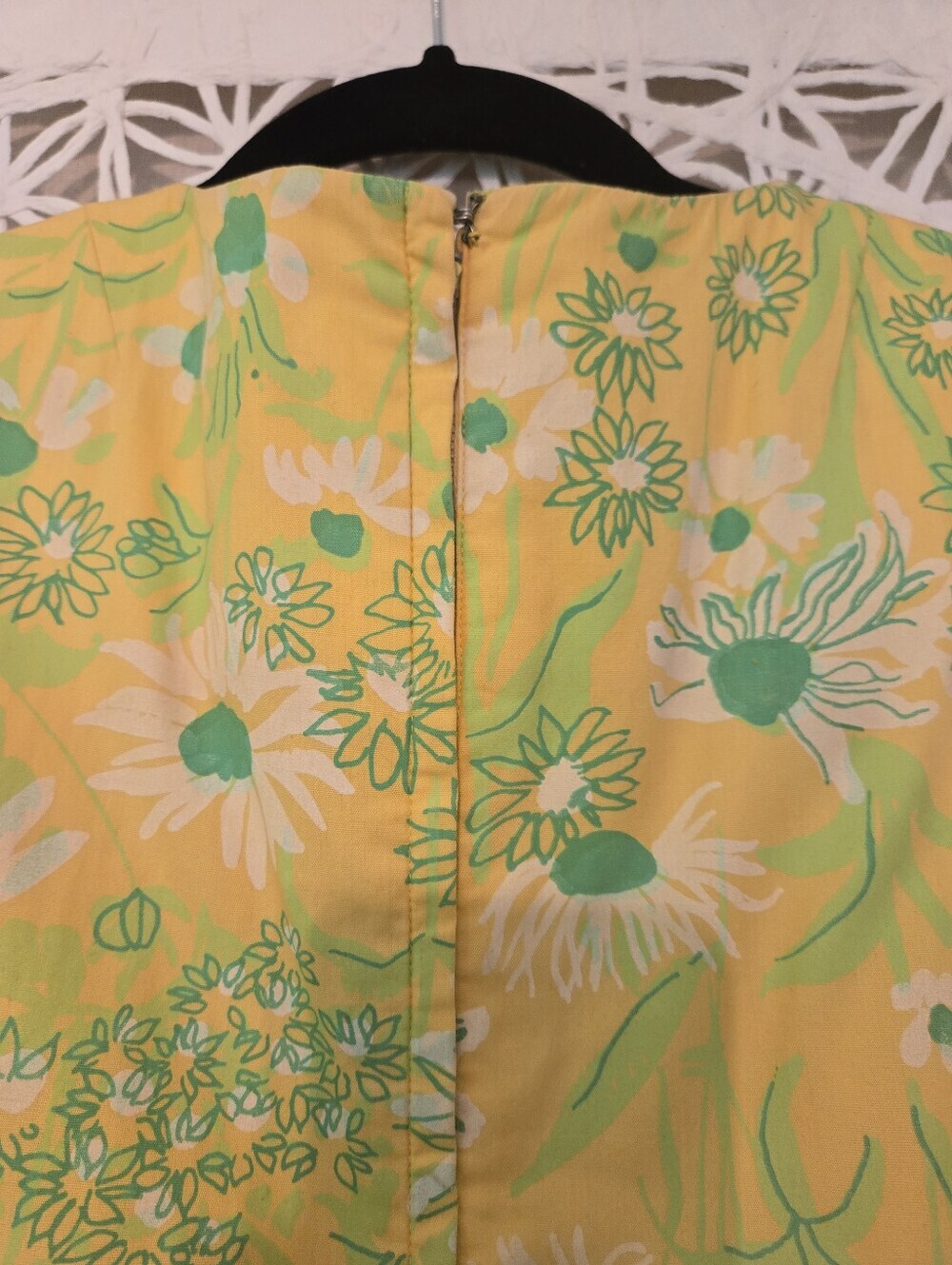 Vintage Lilly Pulitzer “The Lilly” Yellow Daisy Shift Dress 100% Cotton Mod - Picture 11 of 15